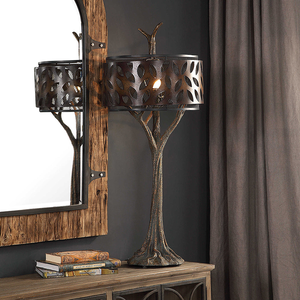 Tremula Table Lamp Antique Metallic Gold - 27877-1