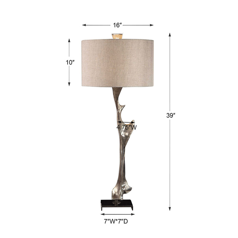 Ophion Table Lamp Antique Silver - 27929