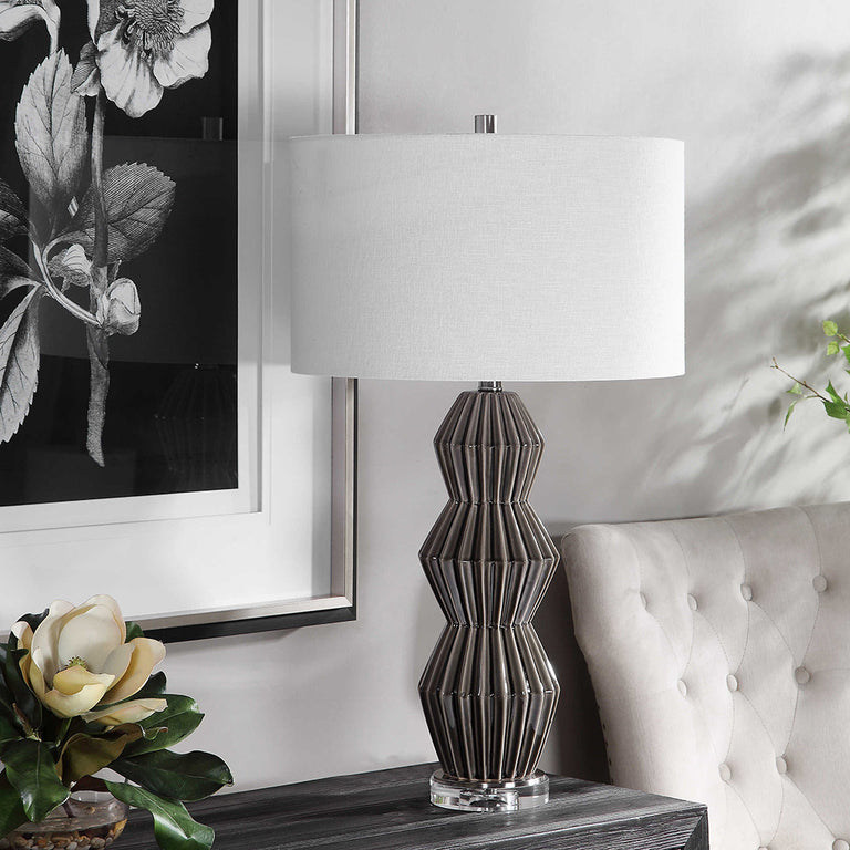 Maxime Table Lamp Grey - 28203-1