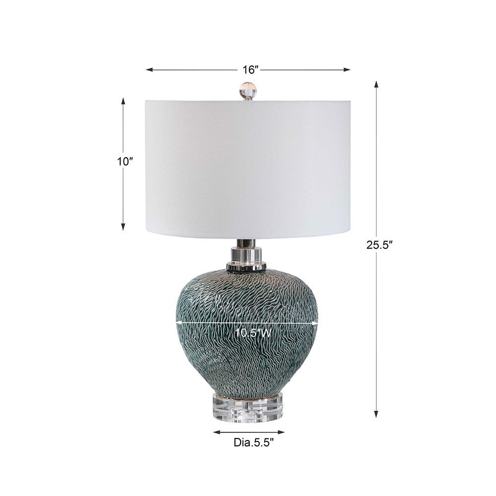 Almera Table Lamp Dark Teal - 28208-1
