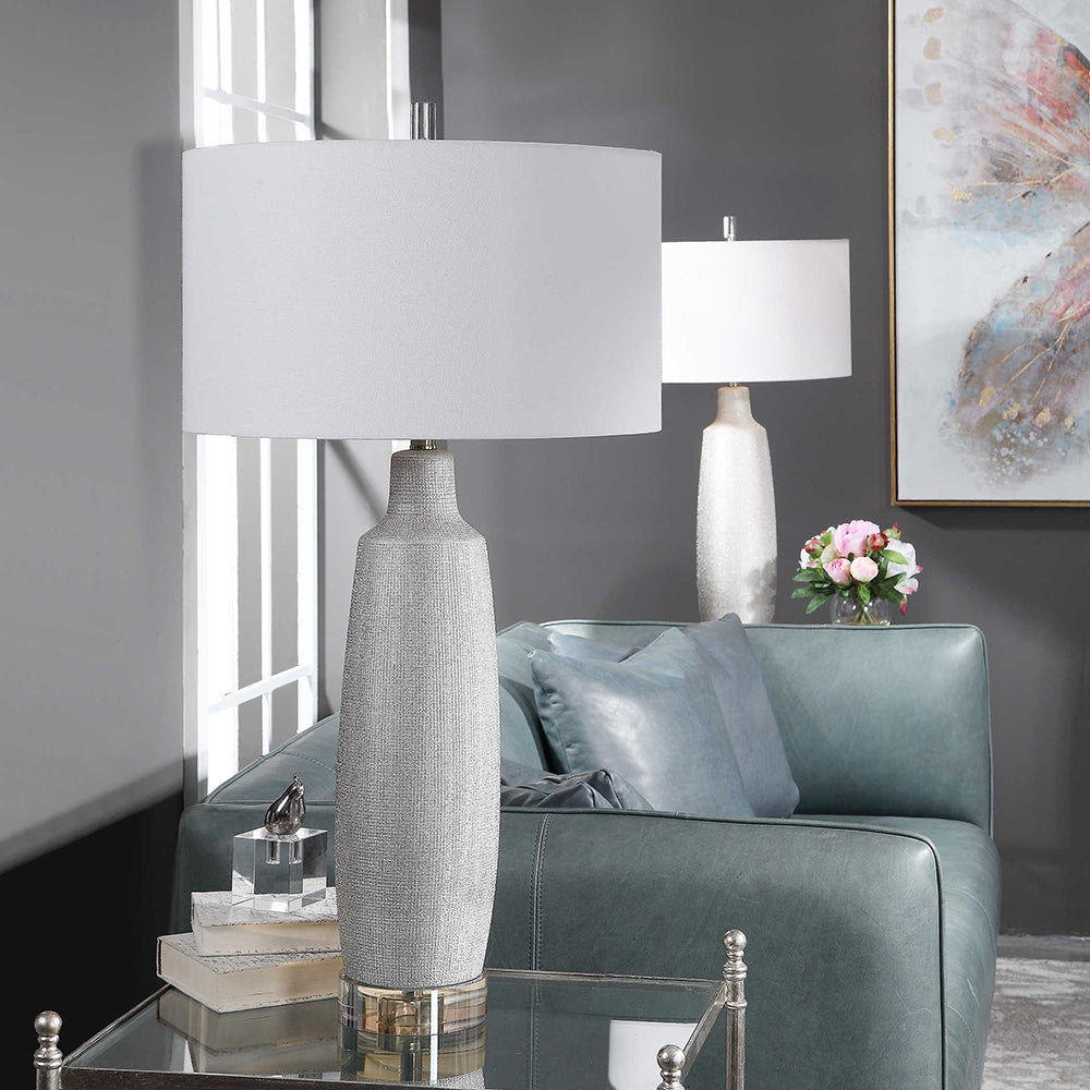 Kathleen Table Lamp Metallic Silver - 28265