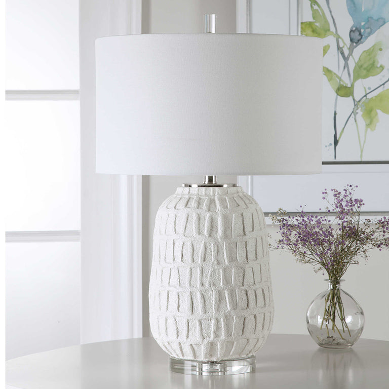 Caelina Table Lamp Aged White - 28283-1