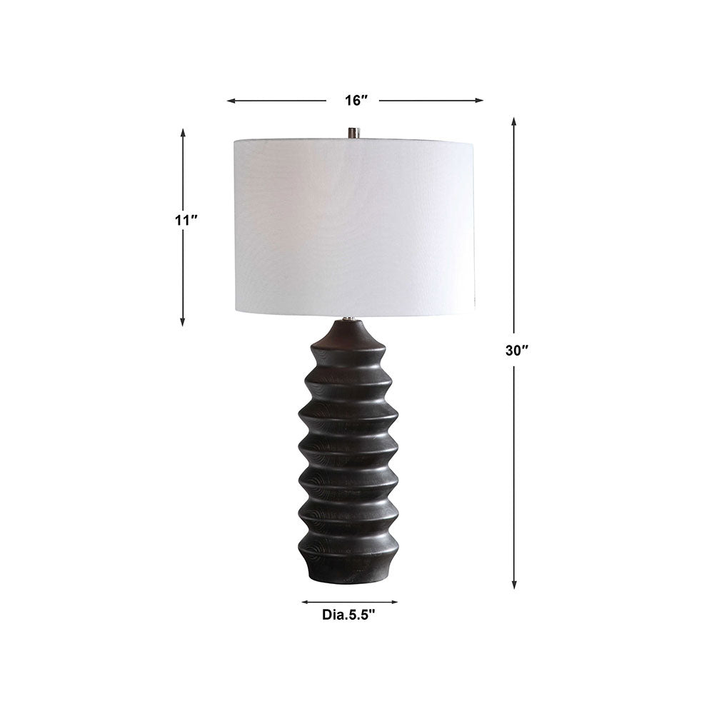 Mendocino Table Lamp Rustic Black - 28288-1