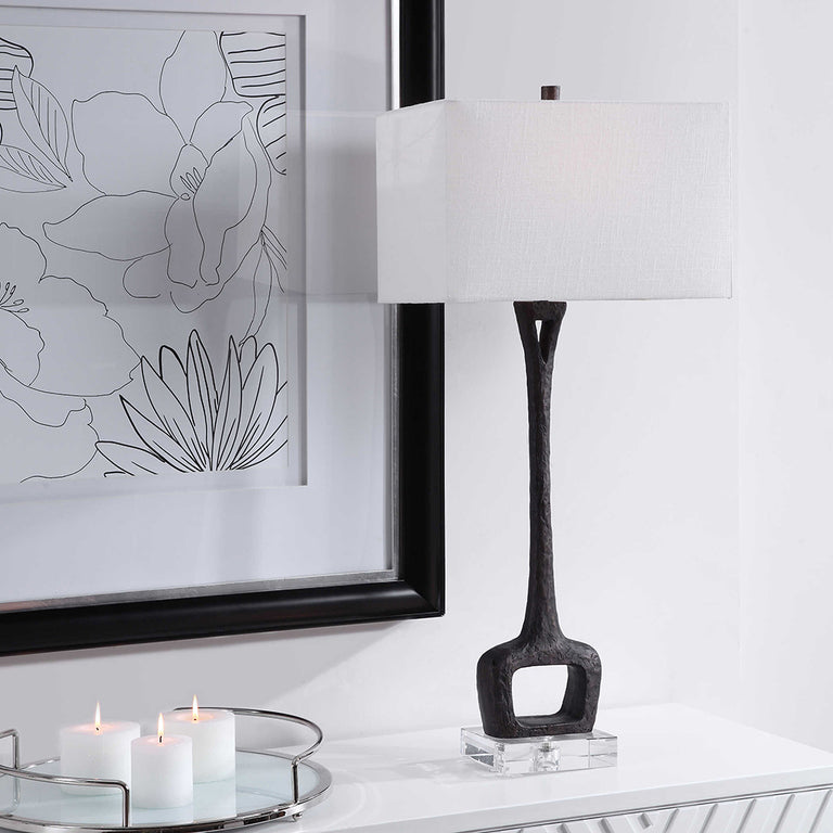Darbie Table Lamp Aged Black - 28297