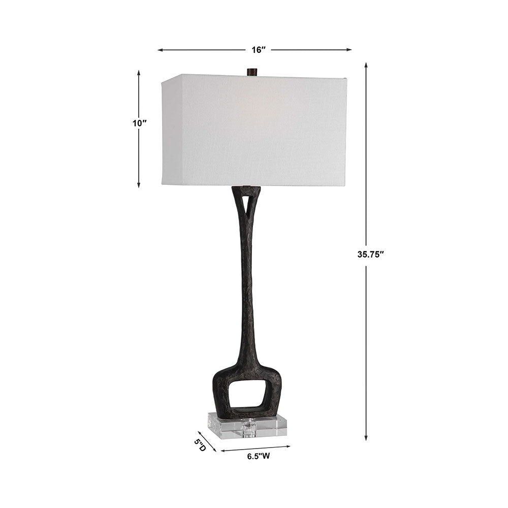 Darbie Table Lamp Aged Black - 28297
