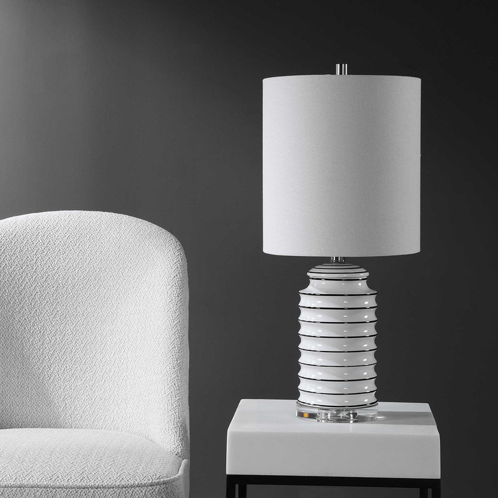 Rayas Table Lamp White / Black - 28338-1