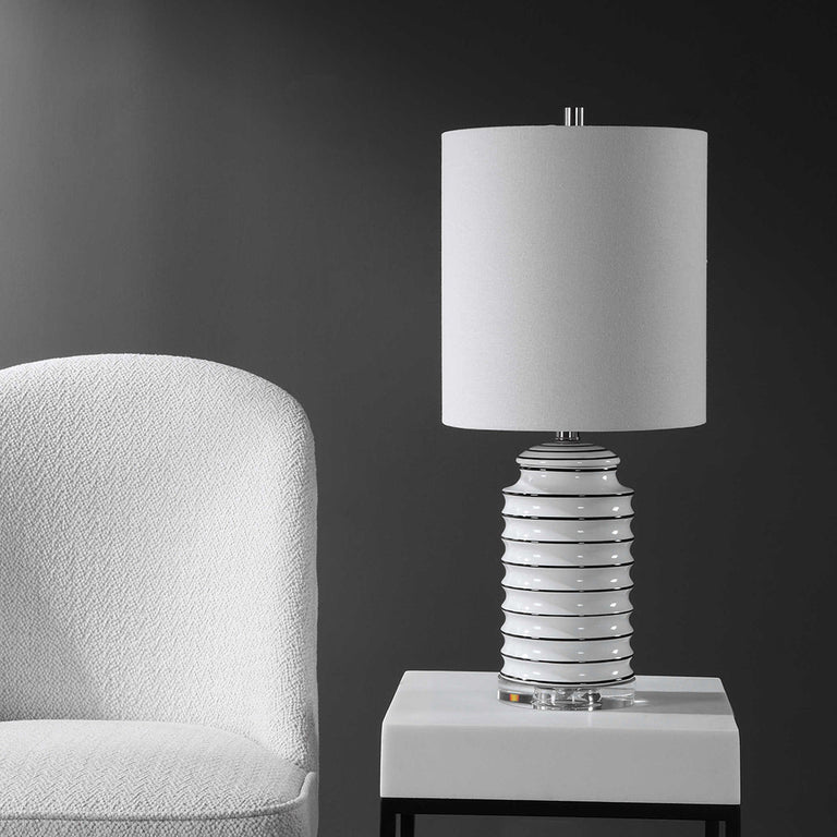 Rayas Table Lamp White / Black - 28338-1
