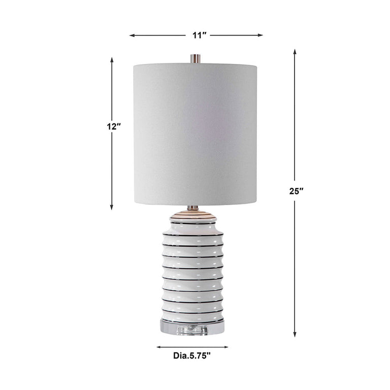 Rayas Table Lamp White / Black - 28338-1