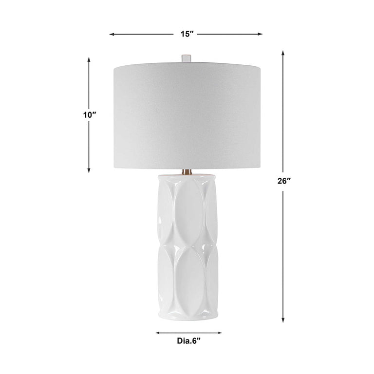 Sinclair Table Lamp White - 28342-1