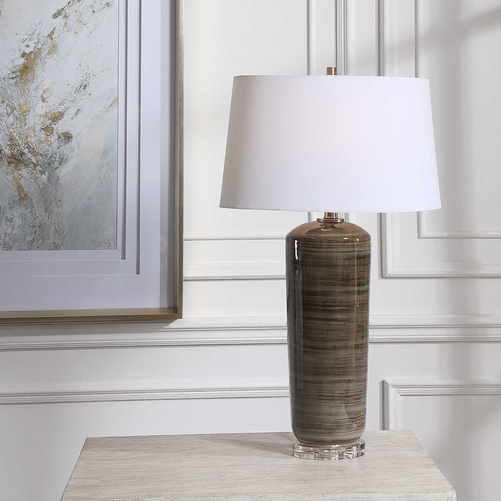 Ebon Table Lamp Charcoal - 28377-1