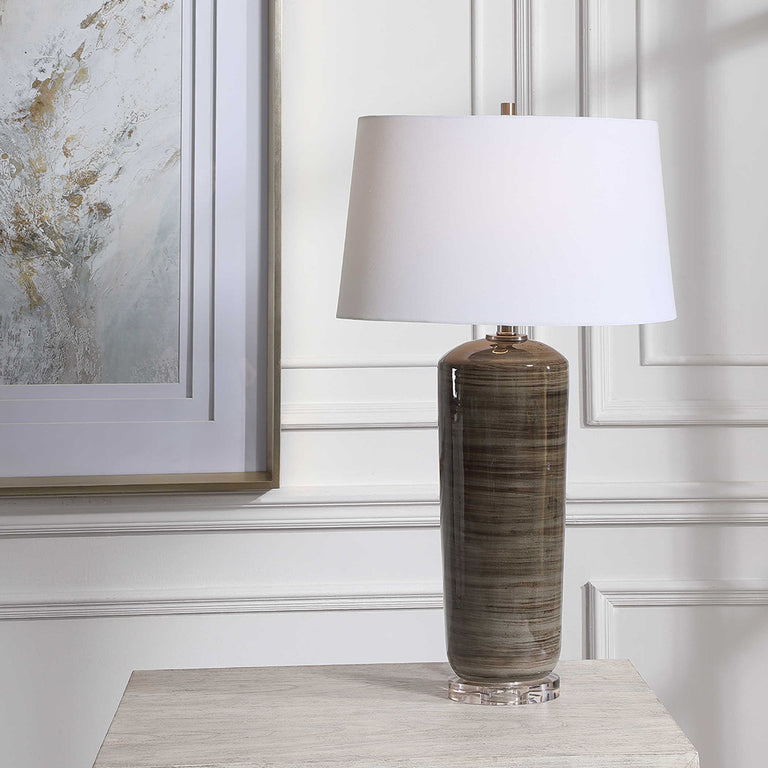 Ebon Table Lamp Charcoal - 28377-1