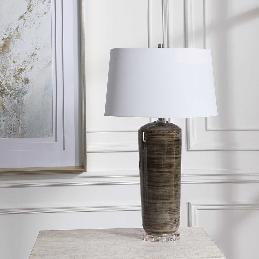 Ebon Table Lamp Charcoal - 28377-1