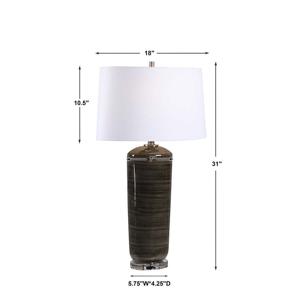 Ebon Table Lamp Charcoal - 28377-1