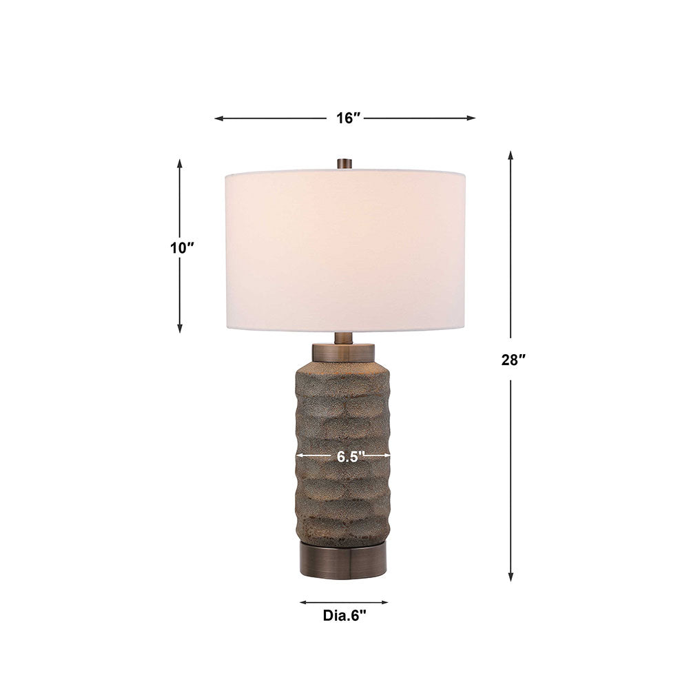 Masonry Table Lamp Dark Bronze - 28388-1