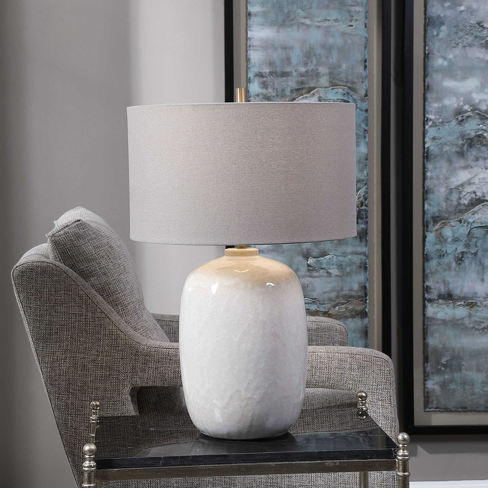 Winterscape Table Lamp Cream Ivory - 28390-1