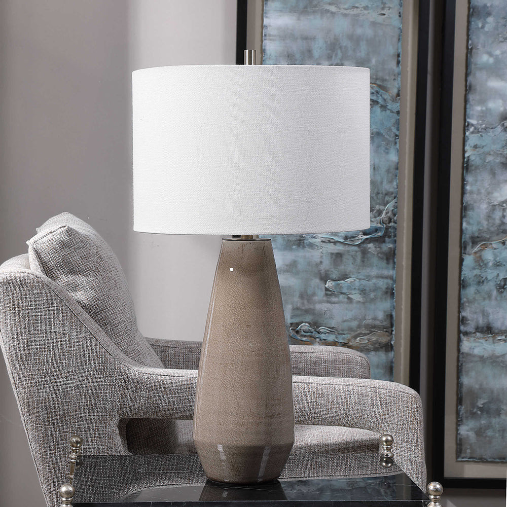 Volterra Table Lamp Brushed Brass - 28394-1