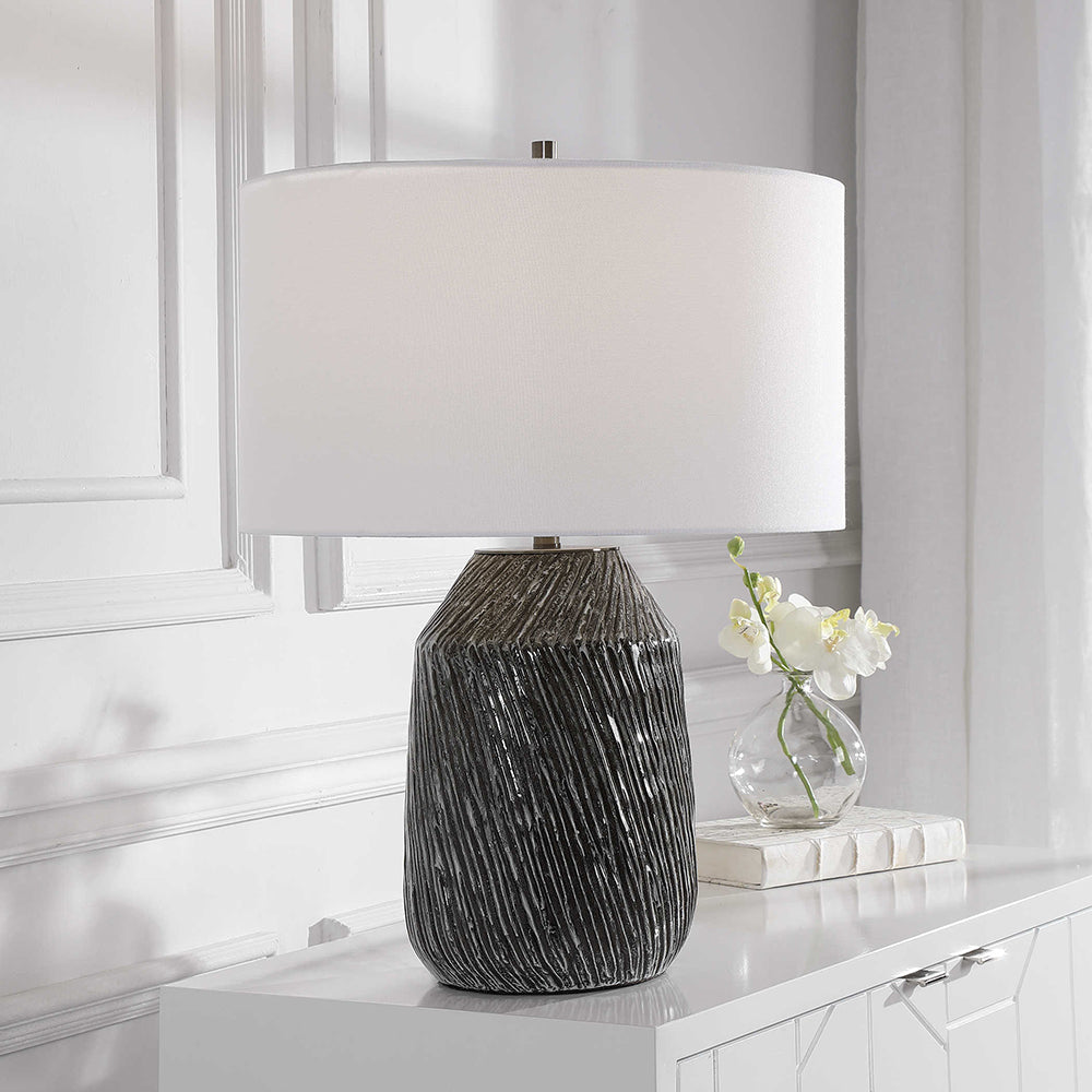 Malaya Table Lamp Graphic Black - 28397-1