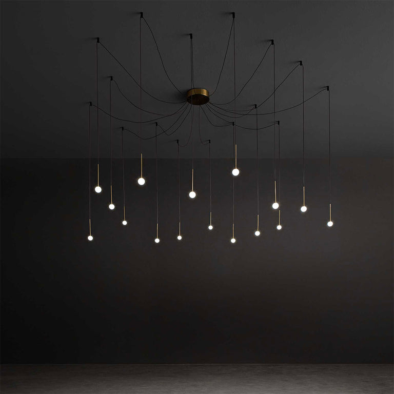 Lucciola SP16 16W LED Pendant Brass / Warm White - 284019