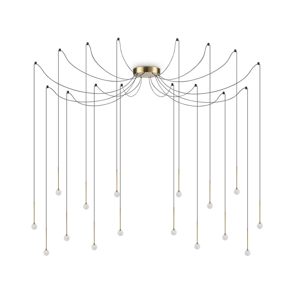 Lucciola SP16 16W LED Pendant Brass / Warm White - 284019