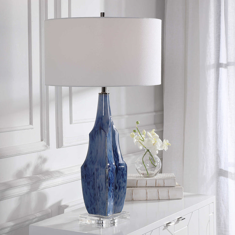 Everard Table Lamp Blue - 28425-1