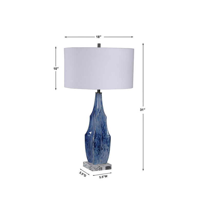 Everard Table Lamp Blue - 28425-1
