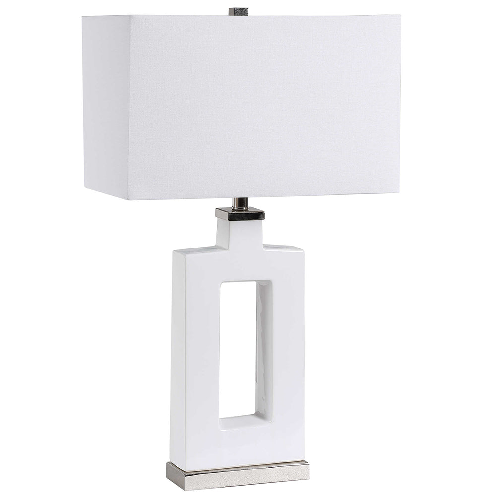 Entry Table Lamp White - 28426-1