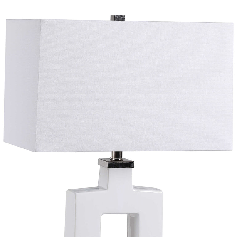 Entry Table Lamp White - 28426-1