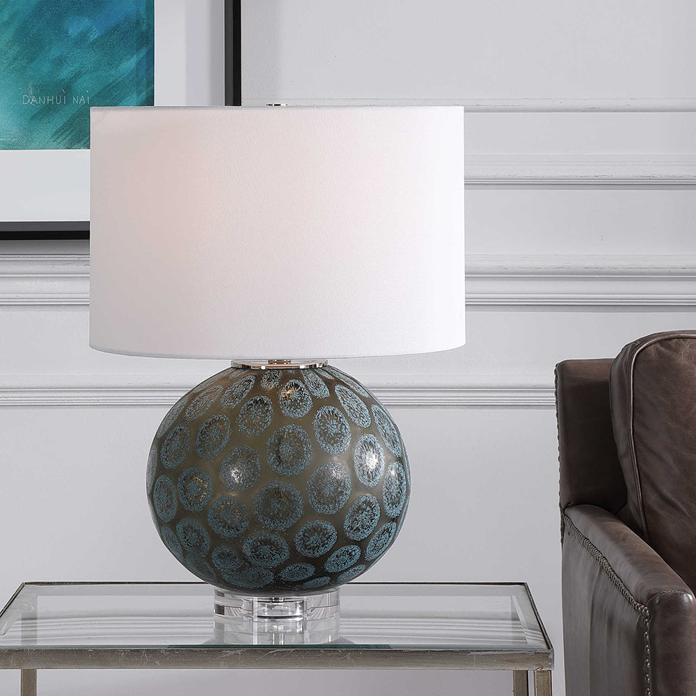 Agate Slice Table Lamp Charcoal - 28434-1