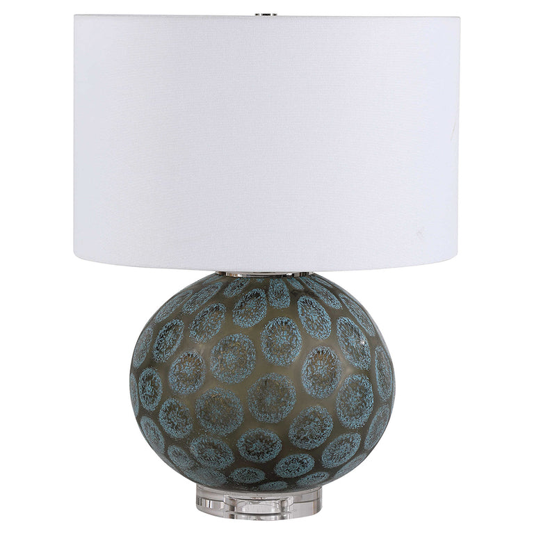 Agate Slice Table Lamp Charcoal - 28434-1