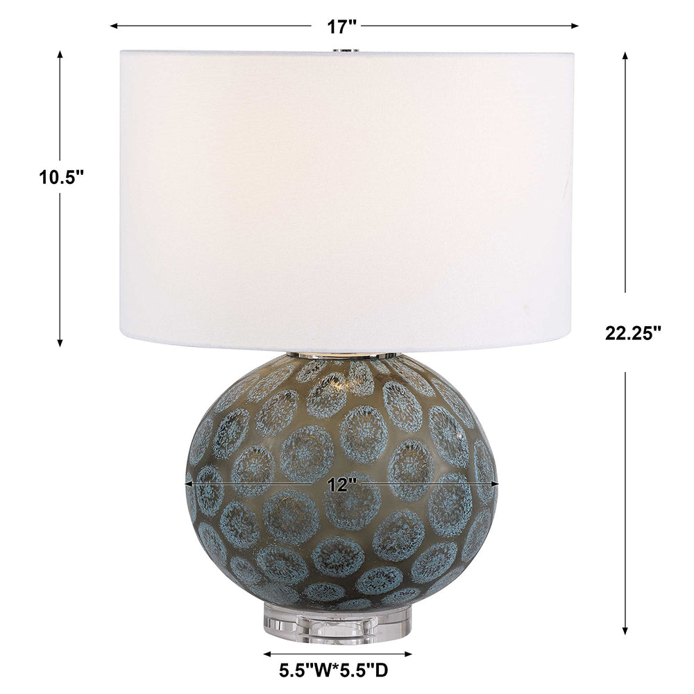Agate Slice Table Lamp Charcoal - 28434-1