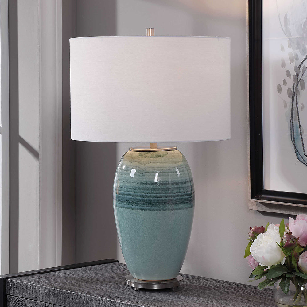 Caicos Table Lamp Aqua - 28437-1
