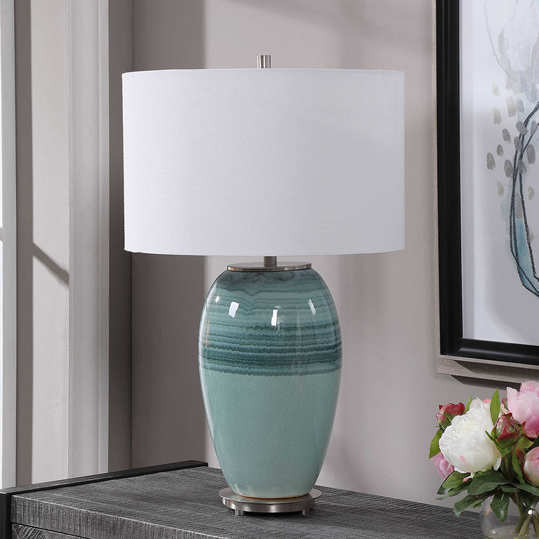 Caicos Table Lamp Aqua - 28437-1