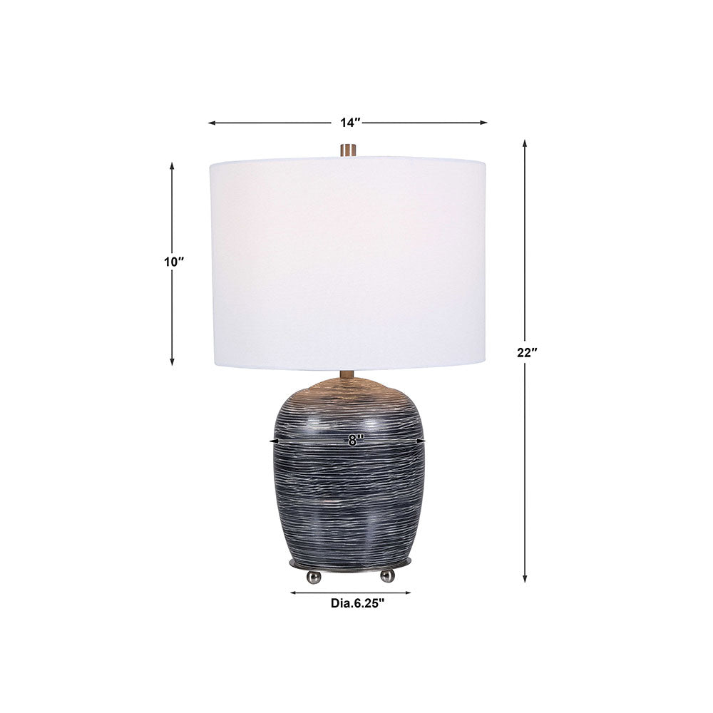 Transpose Table Lamp Satin Black - 28444-1