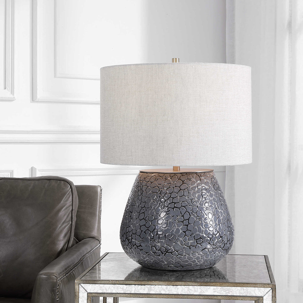 Pebbles Table Lamp Charcoal - 28445-1
