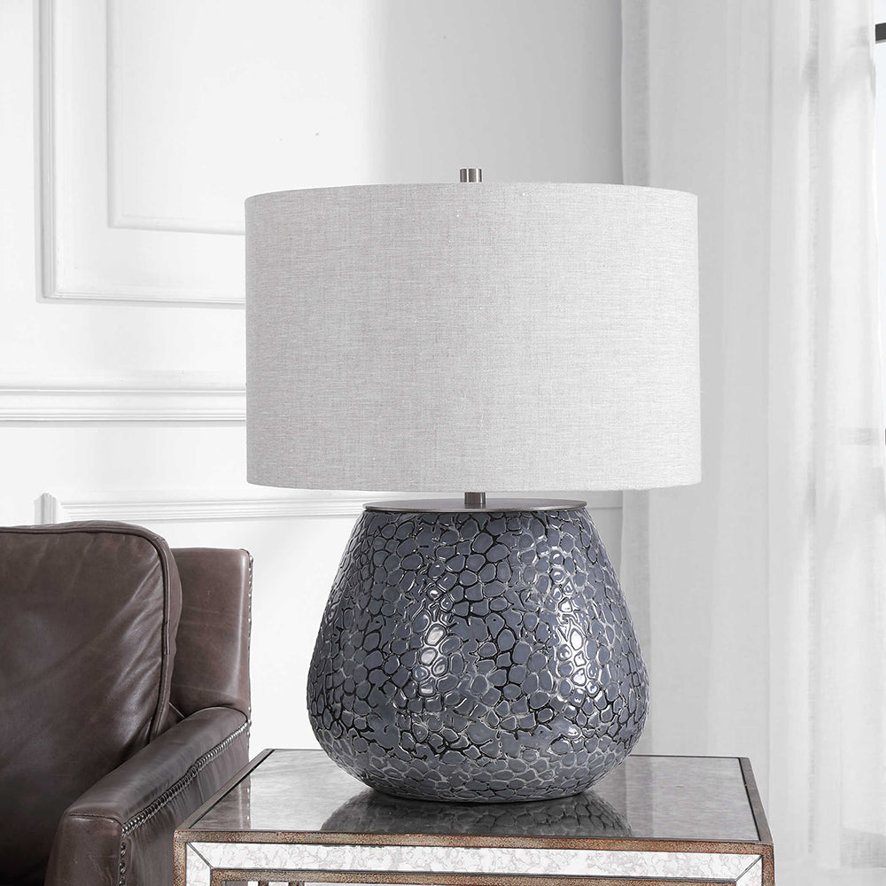 Pebbles Table Lamp Charcoal - 28445-1