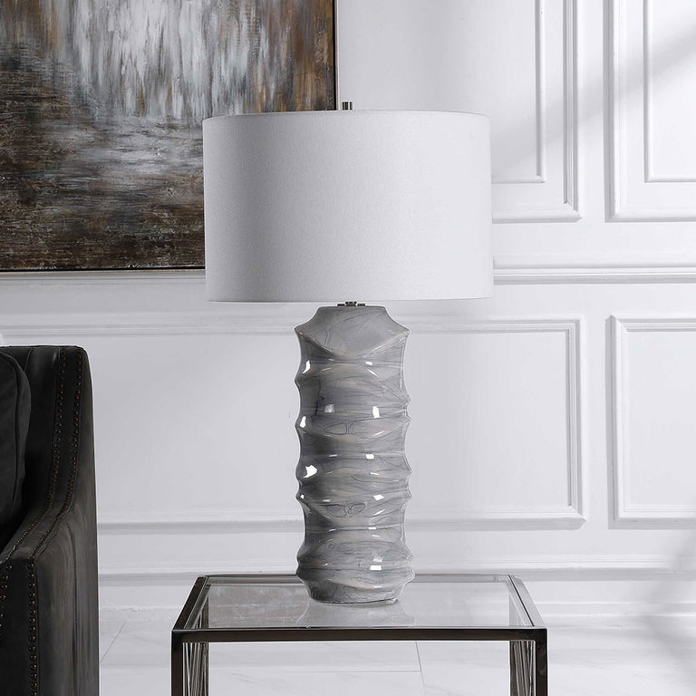 Waves Table Lamp Cobalt Blue - 28467