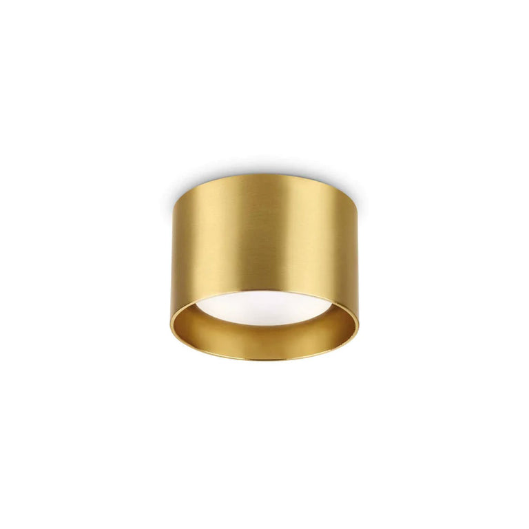 Spike PL1 Round Surface Mounted GX53 Downlight Satin Brass - 285238