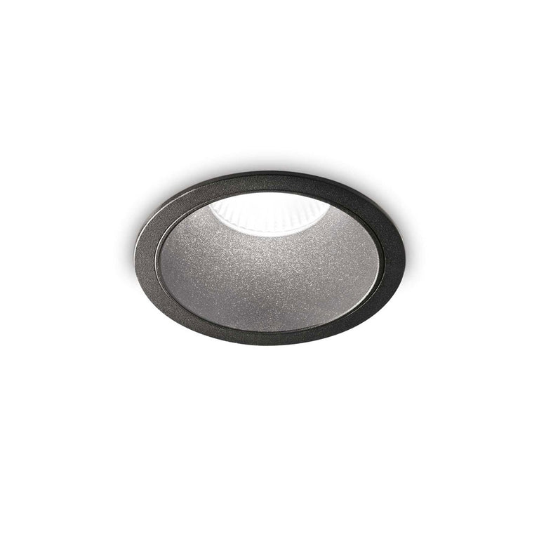Game Trim Round Recessed 11W LED Downlight Black / Warm White - 285412