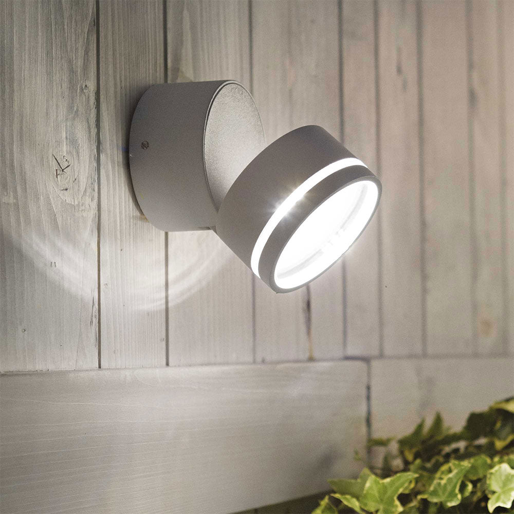 Omega Ap Round 7W LED Outdoor Spotlight White / Warm White - 285474
