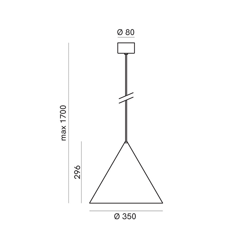 Cone Large Pendant Iron - 286.03.FF