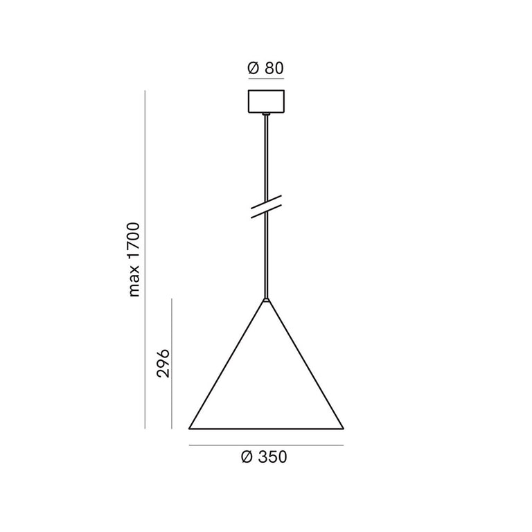 Cone Large Pendant Iron - 286.03.FF