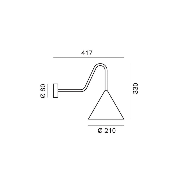 Cone Wall Light Grafene - 286.07.EE