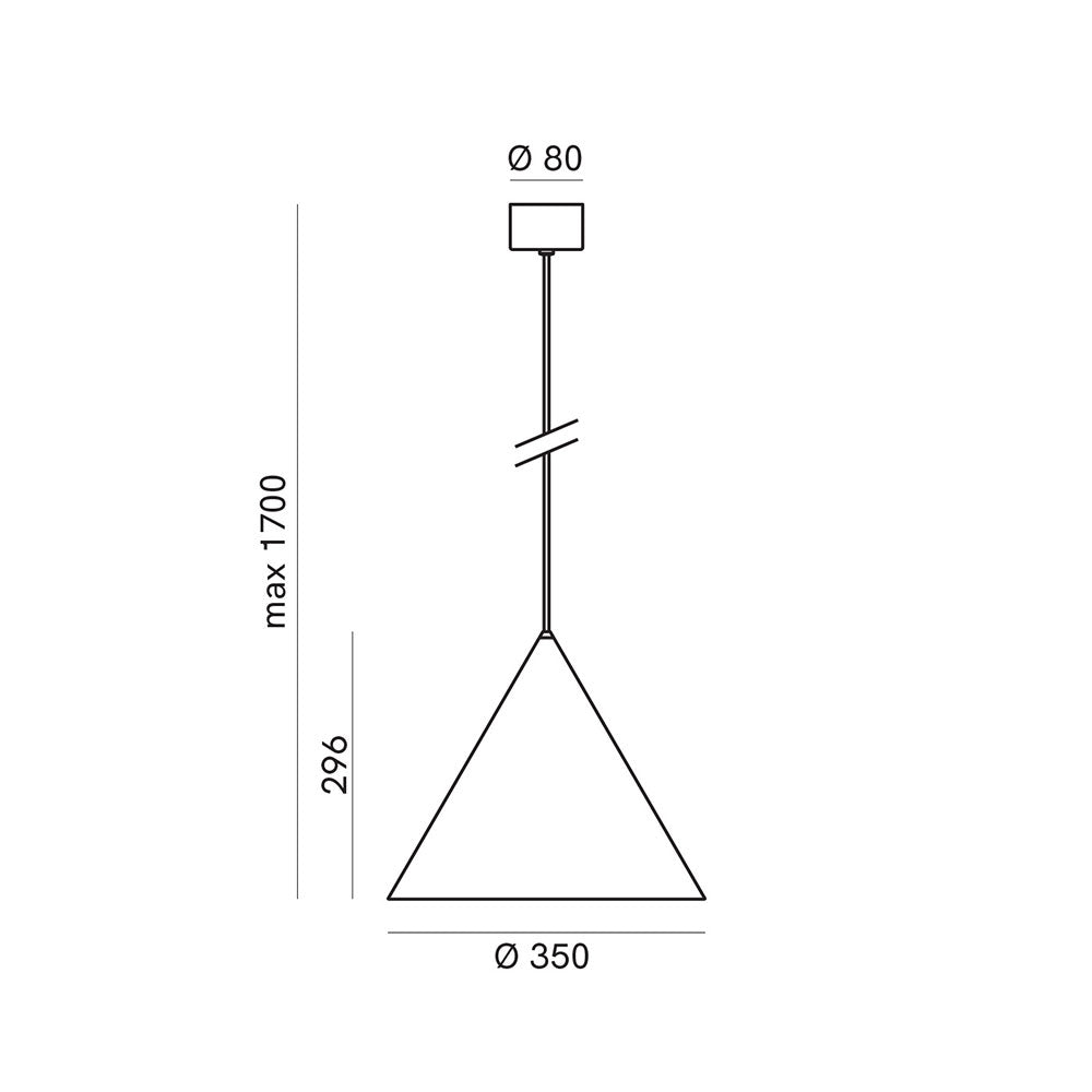 Cone Outdoor Medium Pendant Light IP55 - 286.13.OOB