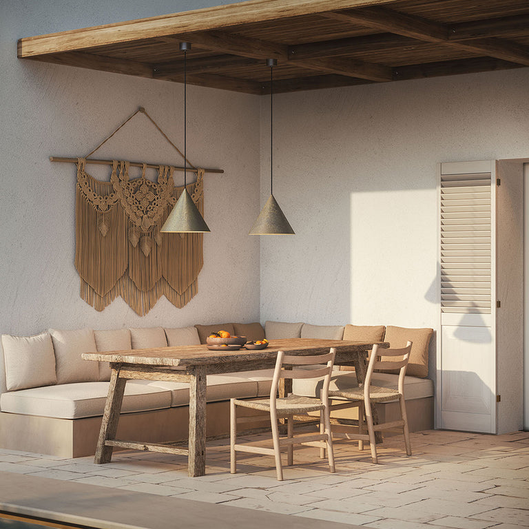Cone Outdoor Medium Pendant Light IP55 - 286.13.OOB