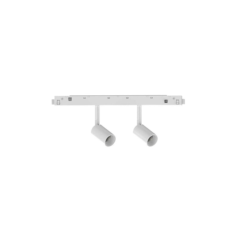 Ego Magnetic Double 2 x 5W LED Dali Dimmable Track Light Black / Warm White - 286341