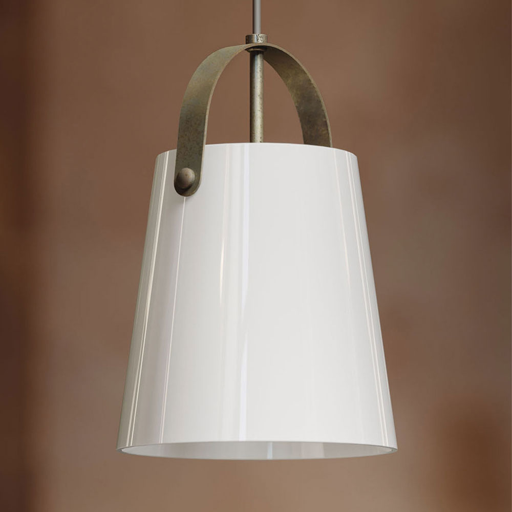 Bell 1 Light Pendant Antique Brass - 287.01.OOB