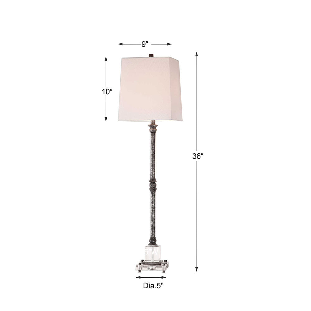Teala Buffet Lamp Aged Black - 29638-1