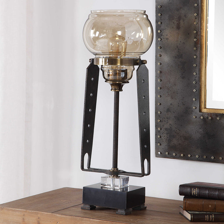 Curie Accent Lamp Antique Brass - 29643-1