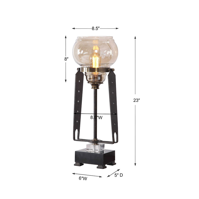Curie Accent Lamp Antique Brass - 29643-1