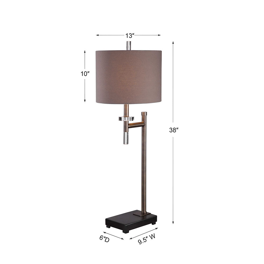Oletha Buffet Lamp Matt Black - 29661-1